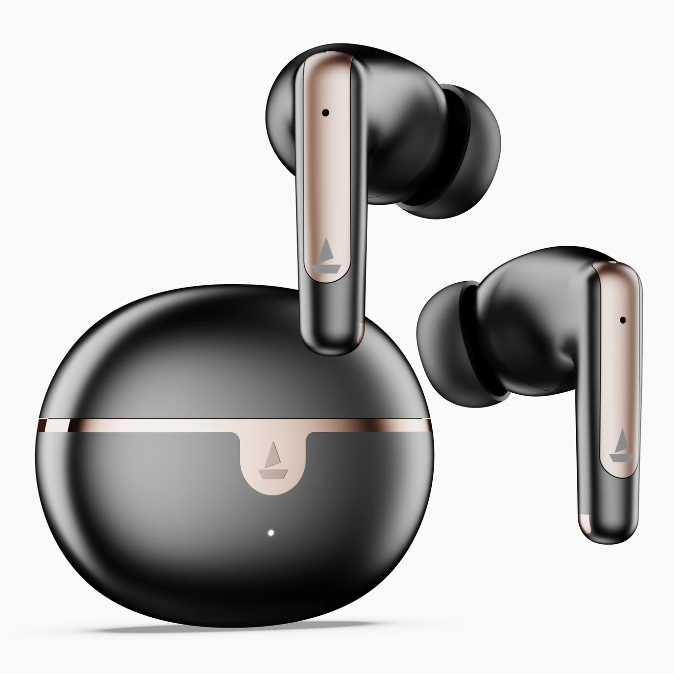 boAt Airdopes 161 ANC Elite,ANC, 50 H Battery,,ENx Tech, Stream Ad Free Music via App Bluetooth Headset (Black, True Wireless)